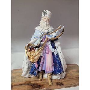 Franklin Mint Frost Victorian Santa 
Christmas Figurine 11"